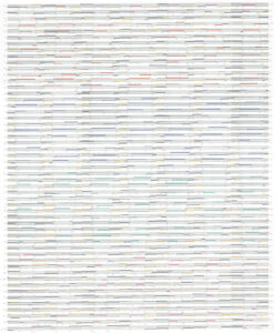 Horizontal drawing visualizing all 365 days as a linear timeline of tonal data